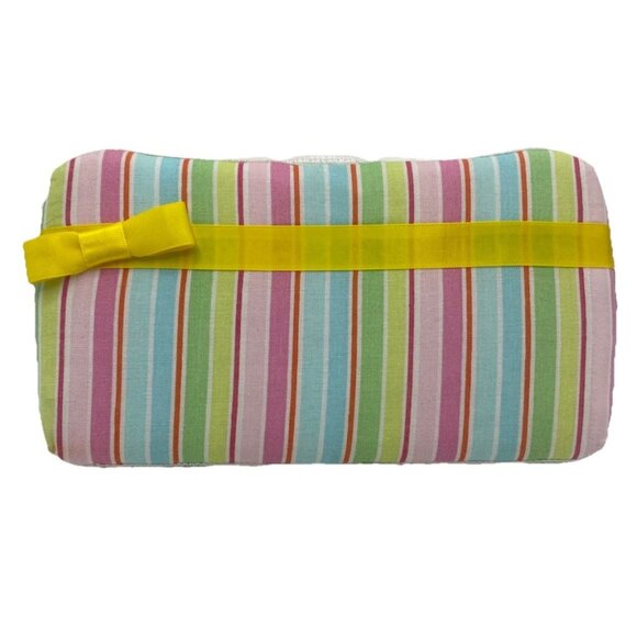 Huggies Baby Wipes Case Travel Size Pink Container Empty Retro Kitsch Stripe - Picture 1 of 11